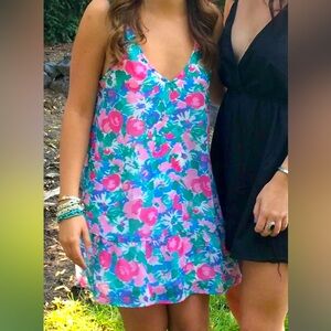 Show me your mumu floral mini dress
